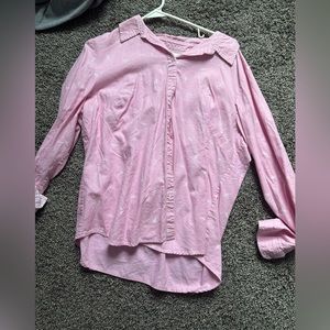 pink button down